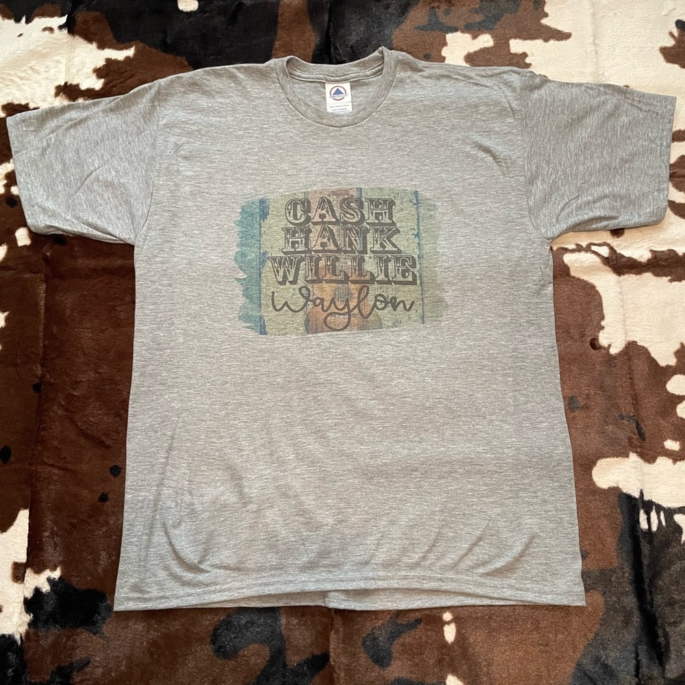 “Cash, Hank, Willie, Waylon” Tee!